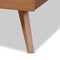 Baxton Studio Asami Mid-Century Modern Walnut Brown Finished Wood and Synthetic Rattan Full Size Platform Bed 183-11116-9407-Zoro - alternate 3